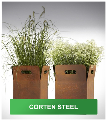 corten steel planter