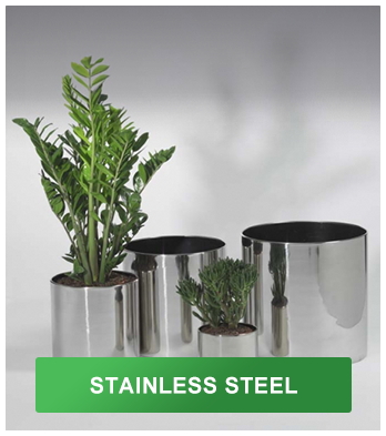 Stainless steel planter