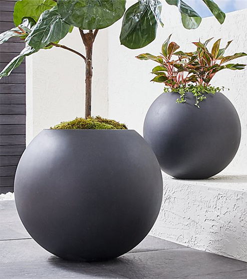FO-186 Fiberglass Round Planter