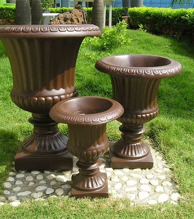 FO-207 Fiberglass Cup-shaped flowerpot