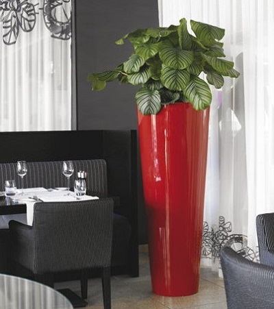 FO-208 Fiberglass Tapered flowerpot