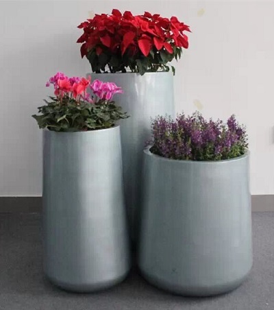 FO-266 Fiberglass Tapered Flowerpot