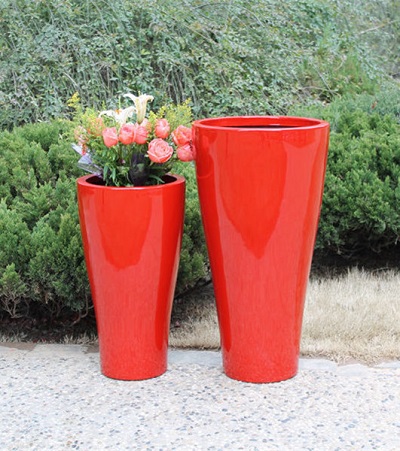 FO-286 Fiberglass Tapered Planter