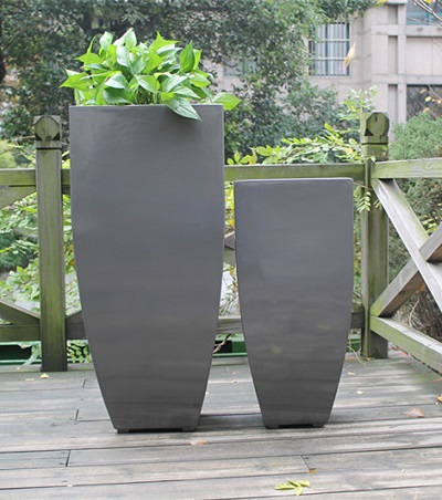 FO-288 Fiberglass Tapered Flowerpot
