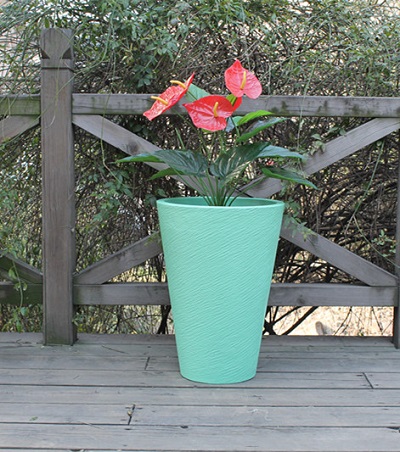 FO-296 Fiberglass Tapered Flowerpot 