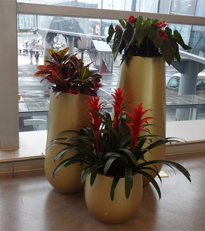 FO-297 Fiberglass Tapered Flowerpot 