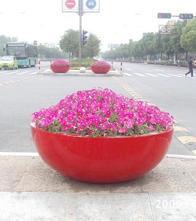 FO-302 Fiberglass Bowl Planter 