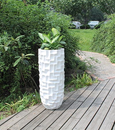 FO-305 Fiberglass Tapered Flowerpot 