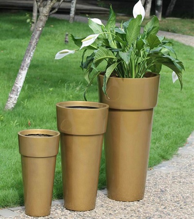 FO-318 Fiberglass Tapered Flowerpot 