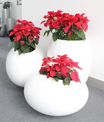FO-326 Fiberglass Round Flowerpot 