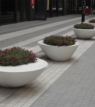 FO-367 Fiberglass Bowl Planter  