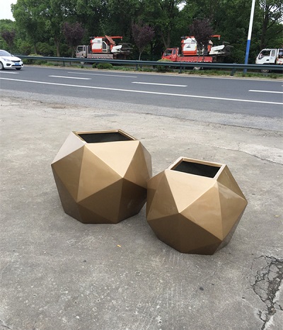 FO-374 Fiberglass Football-shap Planter