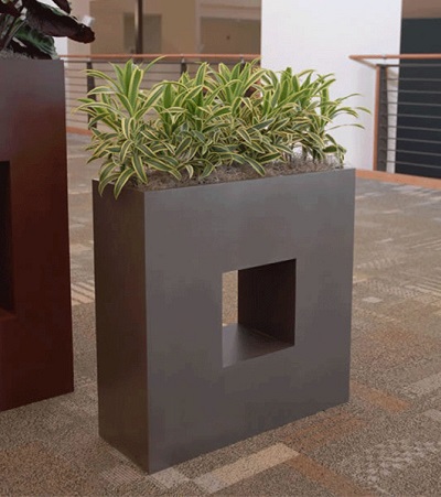 FO-9C17 Corton Steel Rectangular Planter  