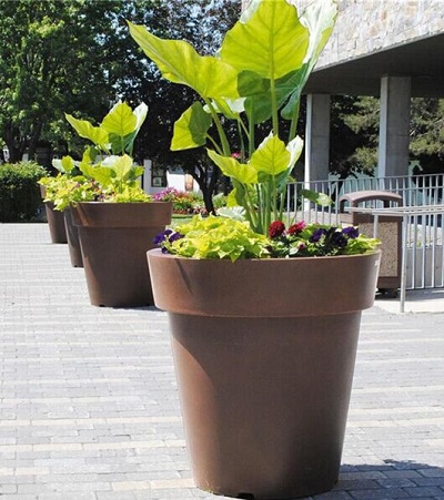 FO-9C28 Corton Steel Tapered Planter  