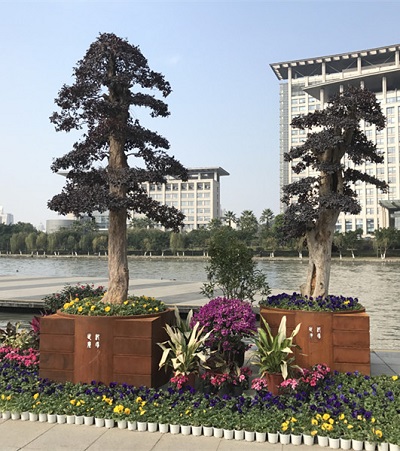 FO-9C56 Corton Steel Modern Planter 