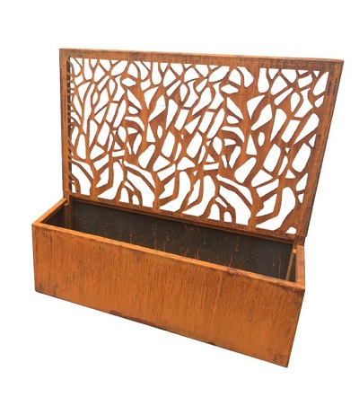 FO-9C76 Corton Steel Retro Flowerpot