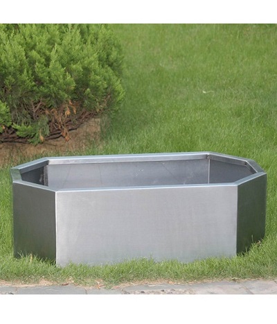 FO-9037 Stainless Steel Rectangular Planter Boxes For Garden
