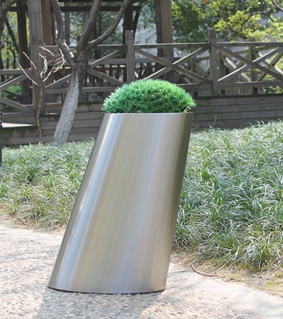 FO-9044 Stainless Steel Modern design planter