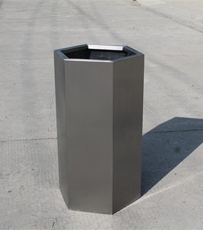 FO-9036 Stainless Steel hexagonal garden pots
