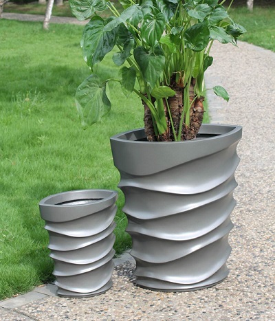 FO-313 Fiberglass Tapered Planter