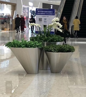 FO-9056 Stainless Steel Bowl Flowerpot