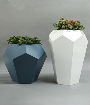 FO-9080 Stainless Steel Modern Flowerpot