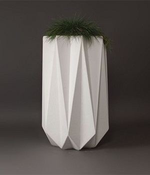 FO-9081 Stainless Steel Tapered Flowerpot