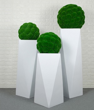 FO-9082 Stainless Steel Irregular Flowerpot