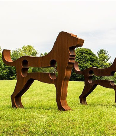 FO-9CS2 Corten Steel Animal-shap Sculpture 